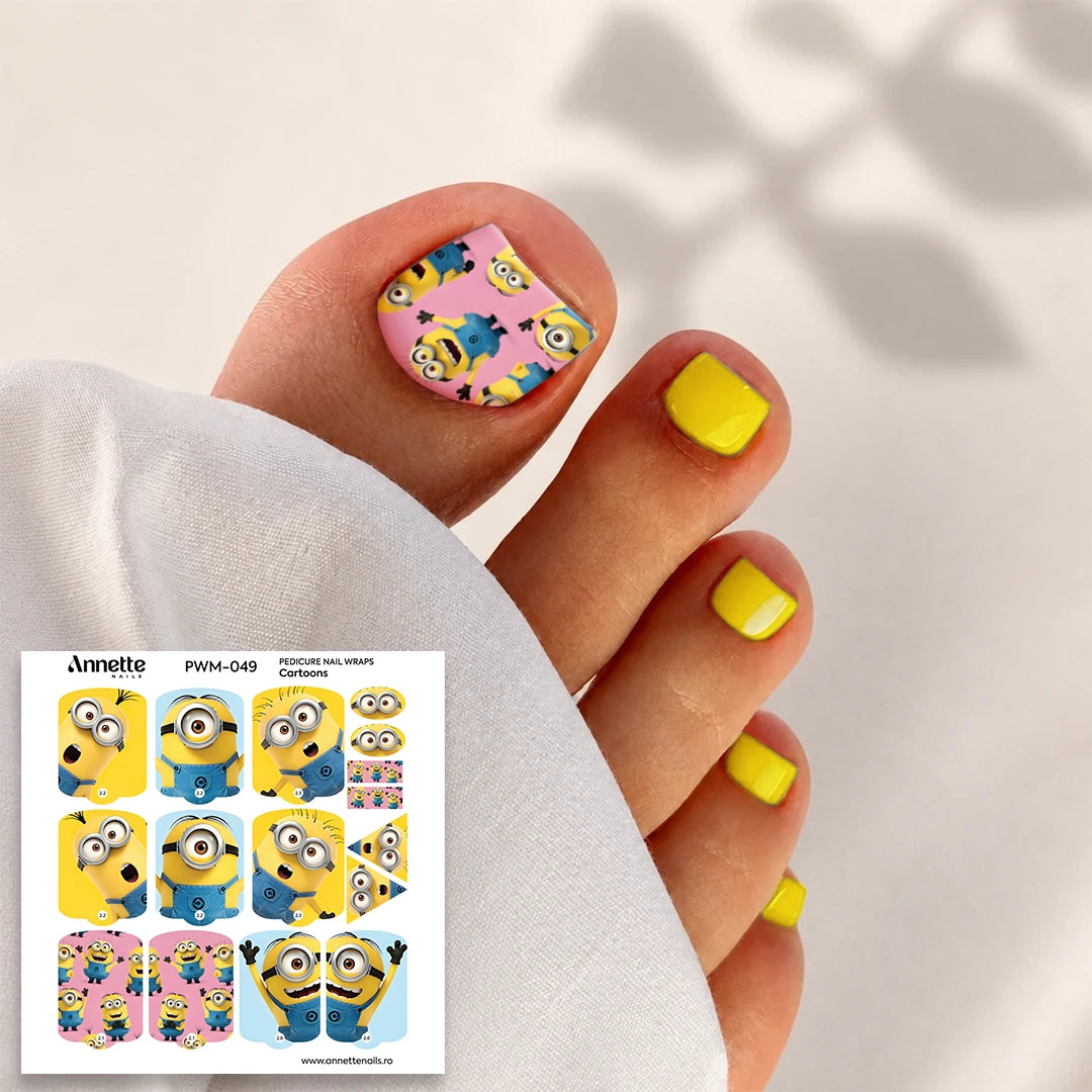 Nail Wraps Pedichiura MAX Cartoons 49 Annette Nails PWM-049