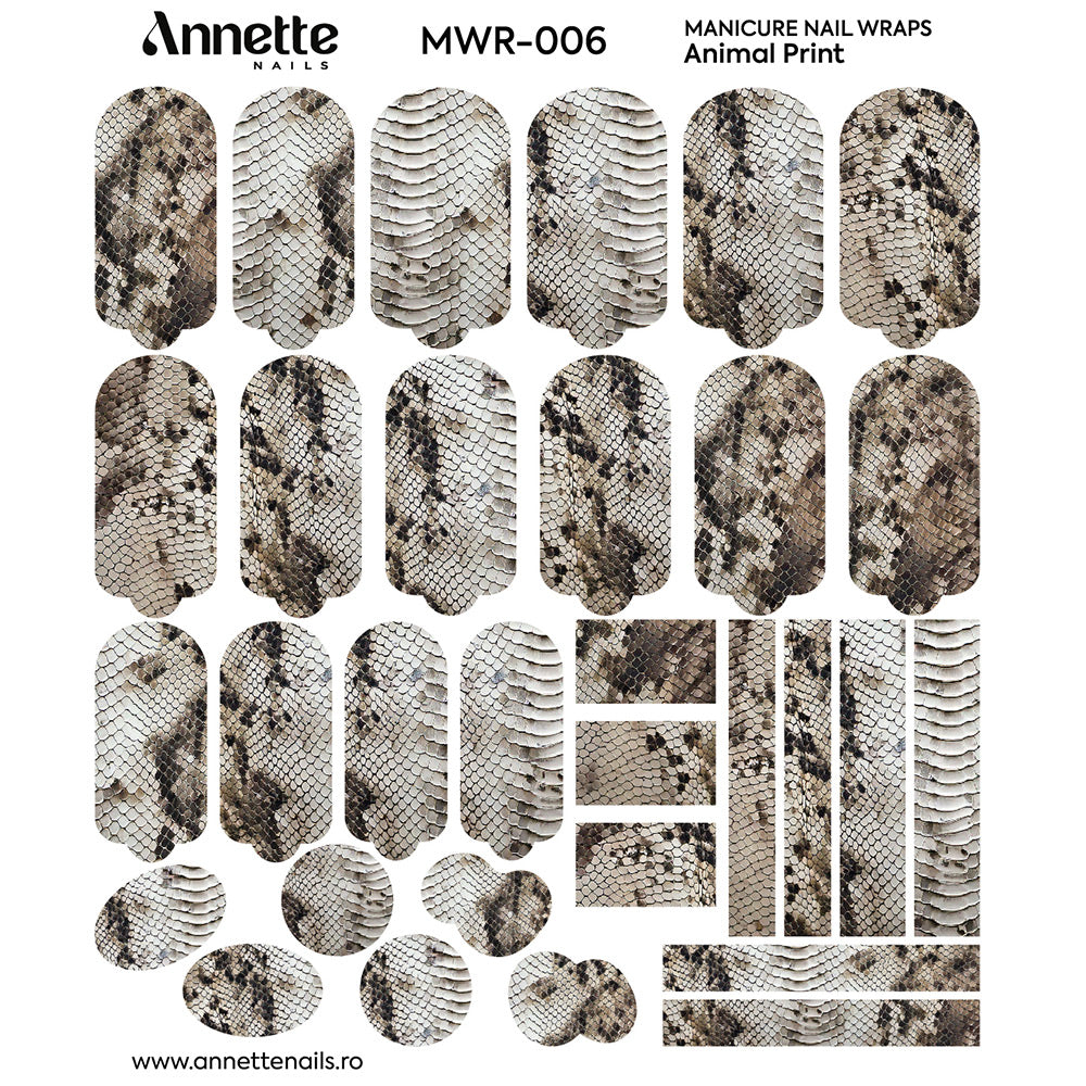 Nail Wraps Manichiura Animal Print 6 Annette Nails MWR-006