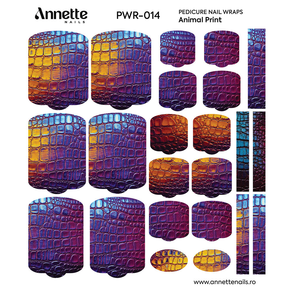 Nail Wraps Pedichiura Animal Print 14 Annette Nails PWR-014