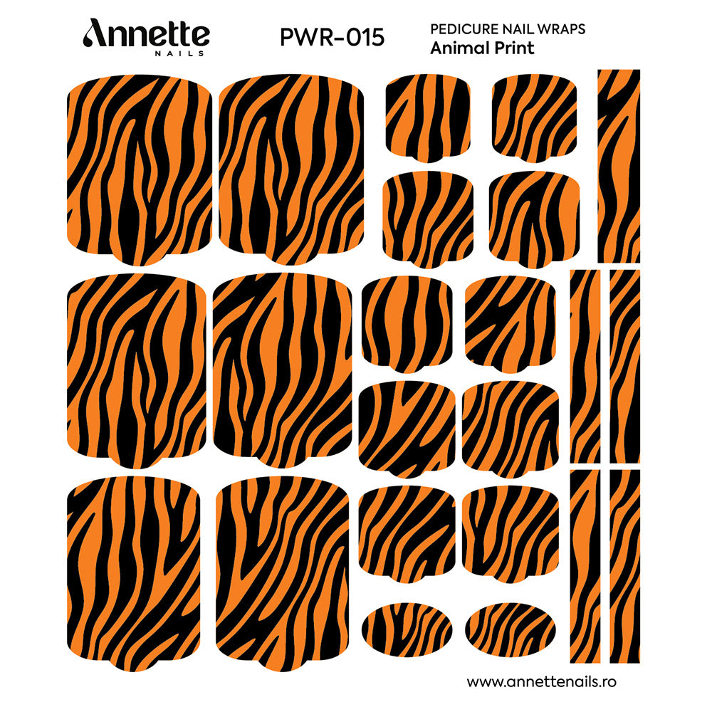 Nail Wraps Pedichiura Animal Print 15 Annette Nails PWR-015