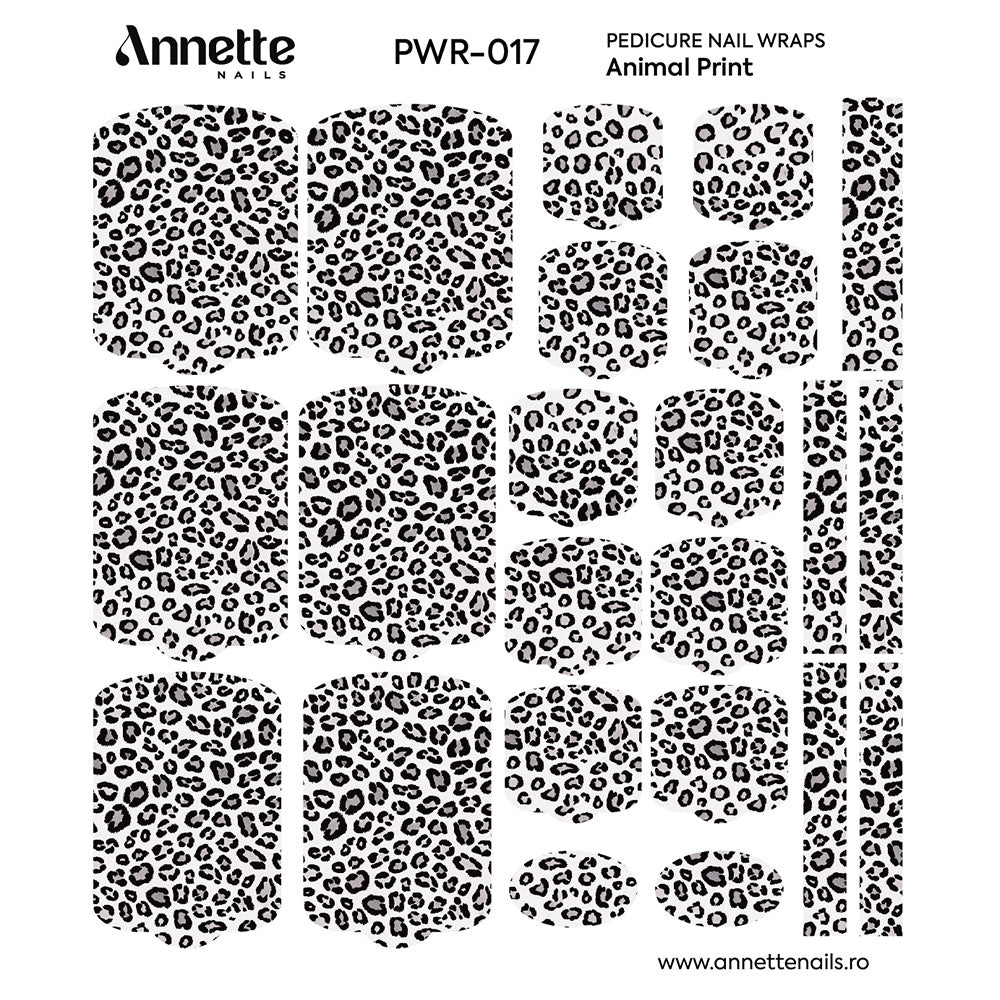 Nail Wraps Pedichiura Animal Print 17 Annette Nails PWR-017