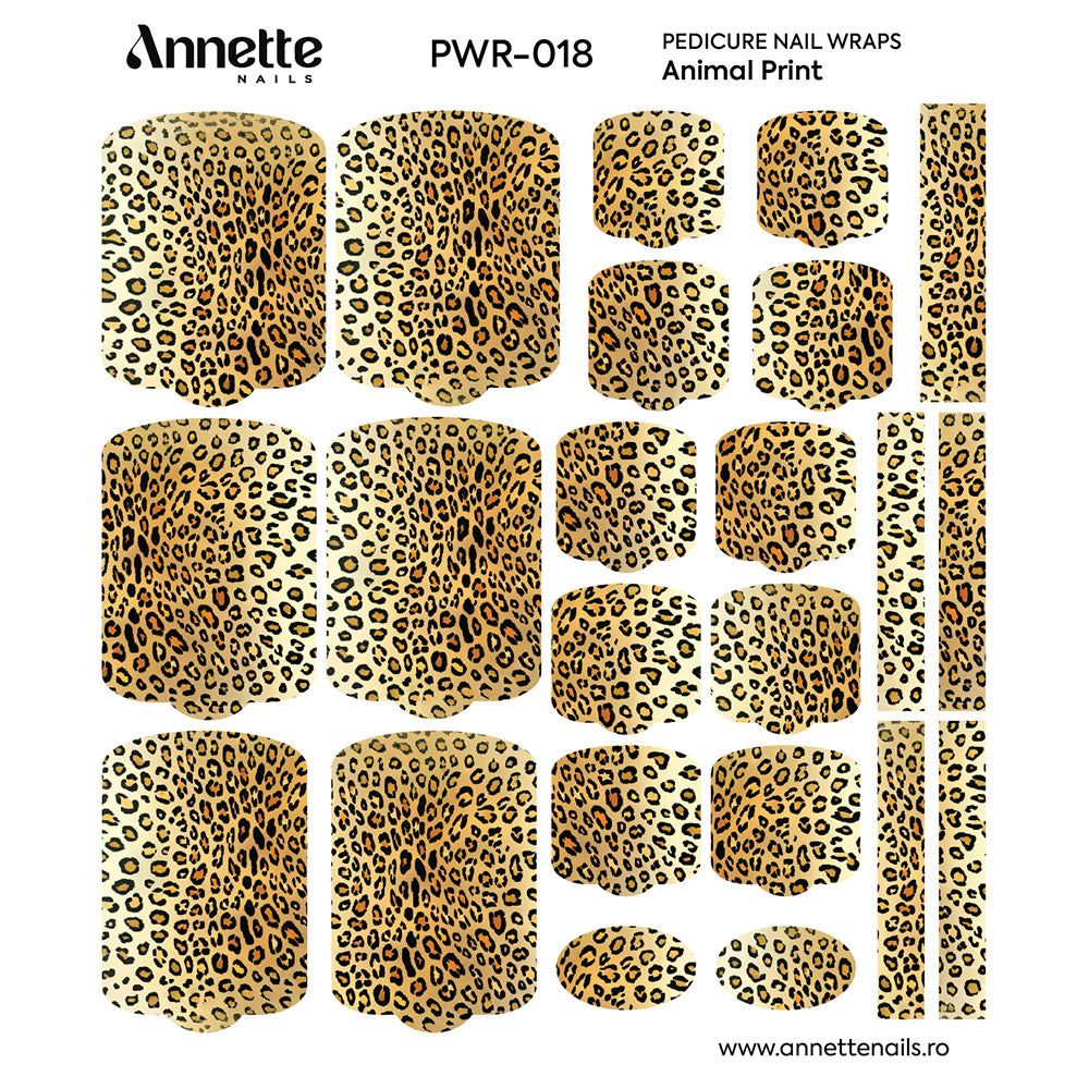 Nail Wraps Pedichiura Animal Print 18 Annette Nails PWR-018