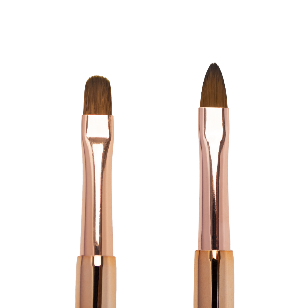 Pensulă dublă manichiură gel Annette Nails, Oval 6 - Limbă de pisică 6