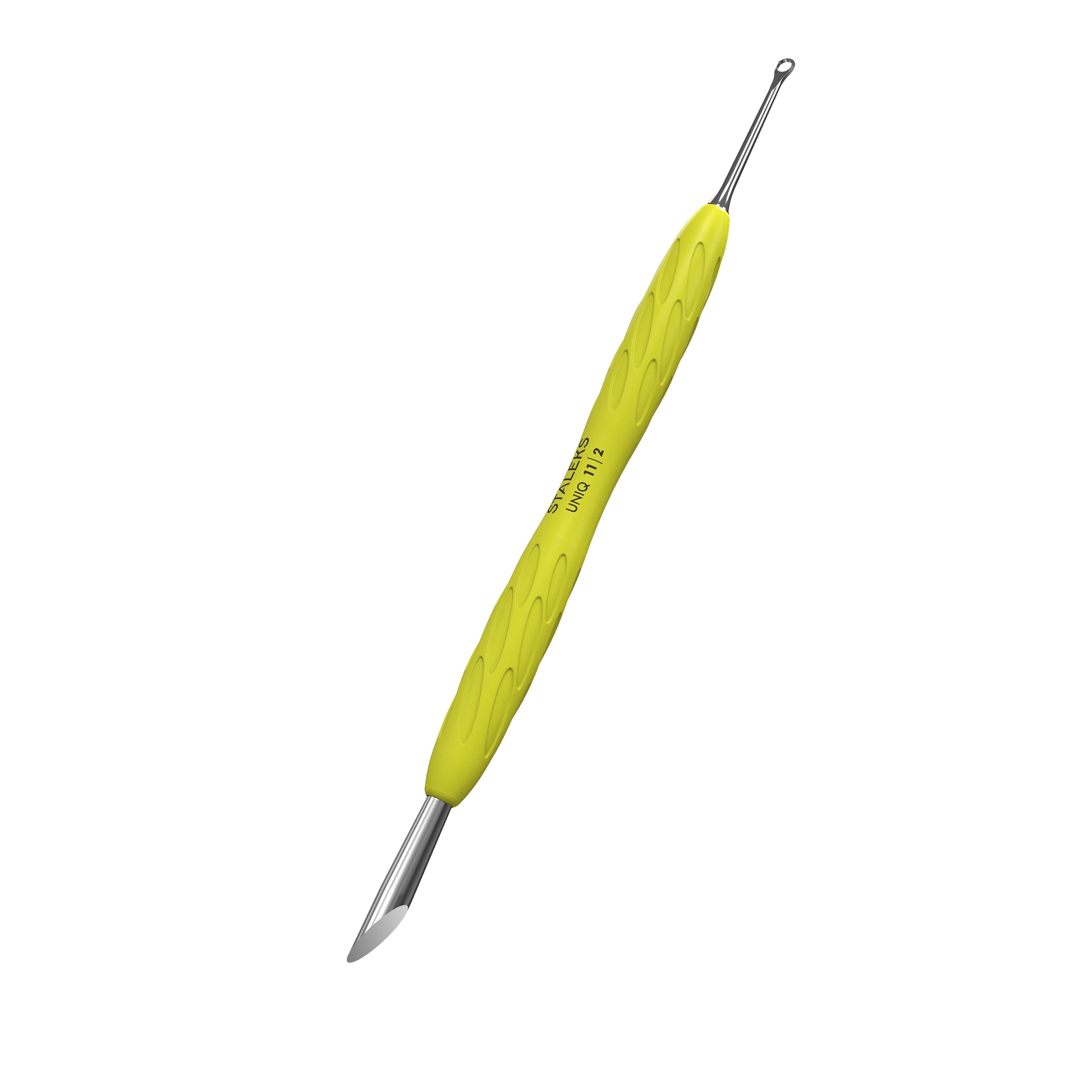 Pusher Unghii Staleks Pro Uniq PQ-11/2 cu Maner din Silicon