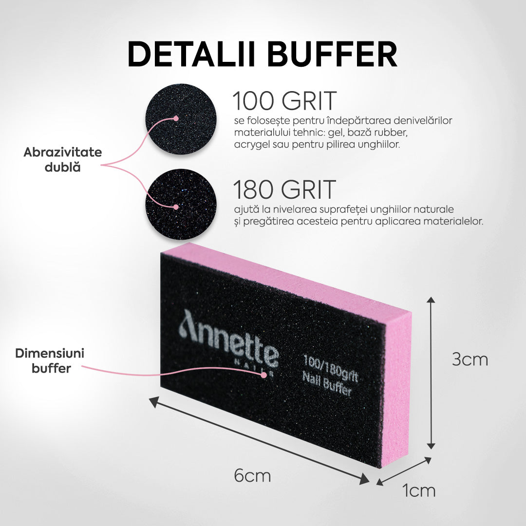 Buffer abraziv mediu - detalii si dimensiuni