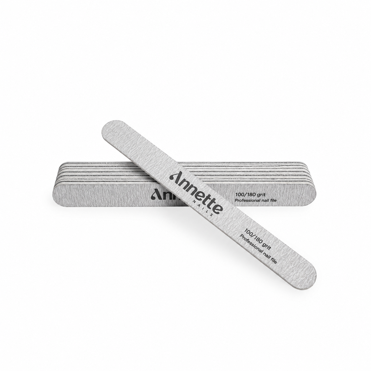 Set Pile Unghii din Lemn Ovale 10 buc 100/180 grit Zebra Annette Nails PWD-02-100/180Z-S10