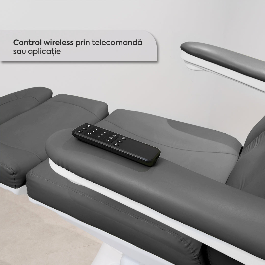 Pat Cosmetica Electric 4 Motoare + Scaun Hidraulic Tehnician - Gri