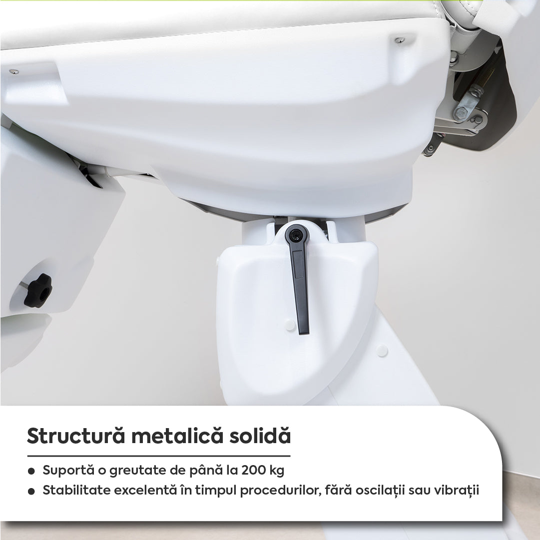 Pat Cosmetica Electric 4 Motoare + Scaun Hidraulic Tehnician - Alb