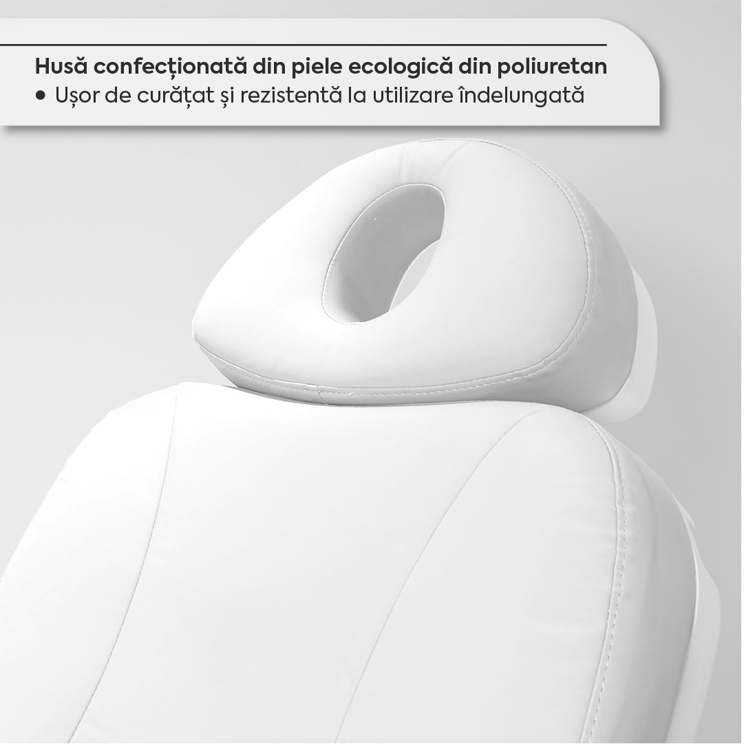 Pat Cosmetica Electric 4 Motoare + Scaun Hidraulic Tehnician - Alb