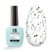 Top Coat AnnetteNails Velvet black flakes 4 VF-04 - 12ml