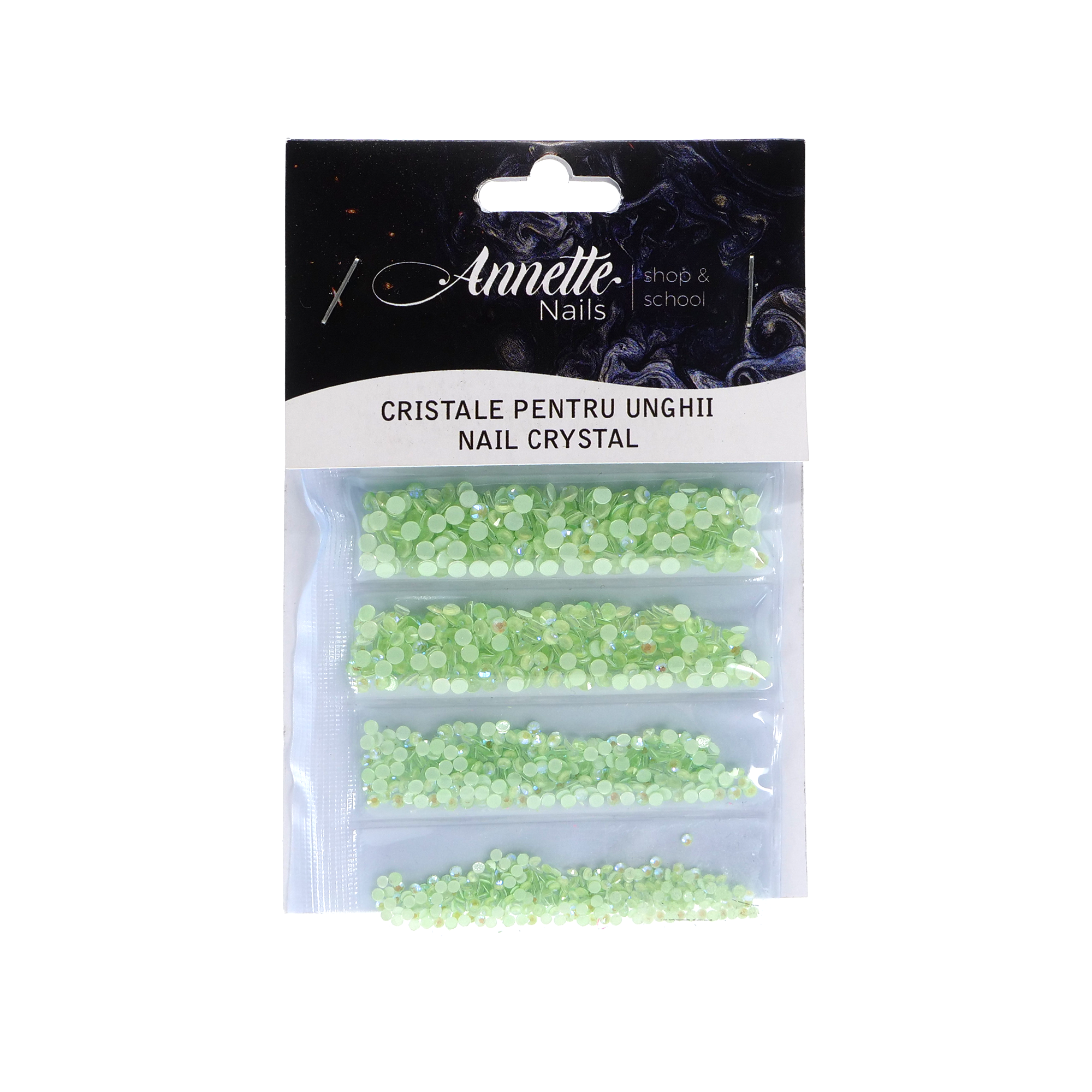 Cristale All Sizes AnnetteNails - 1440 BUC, L2 Luminous Green