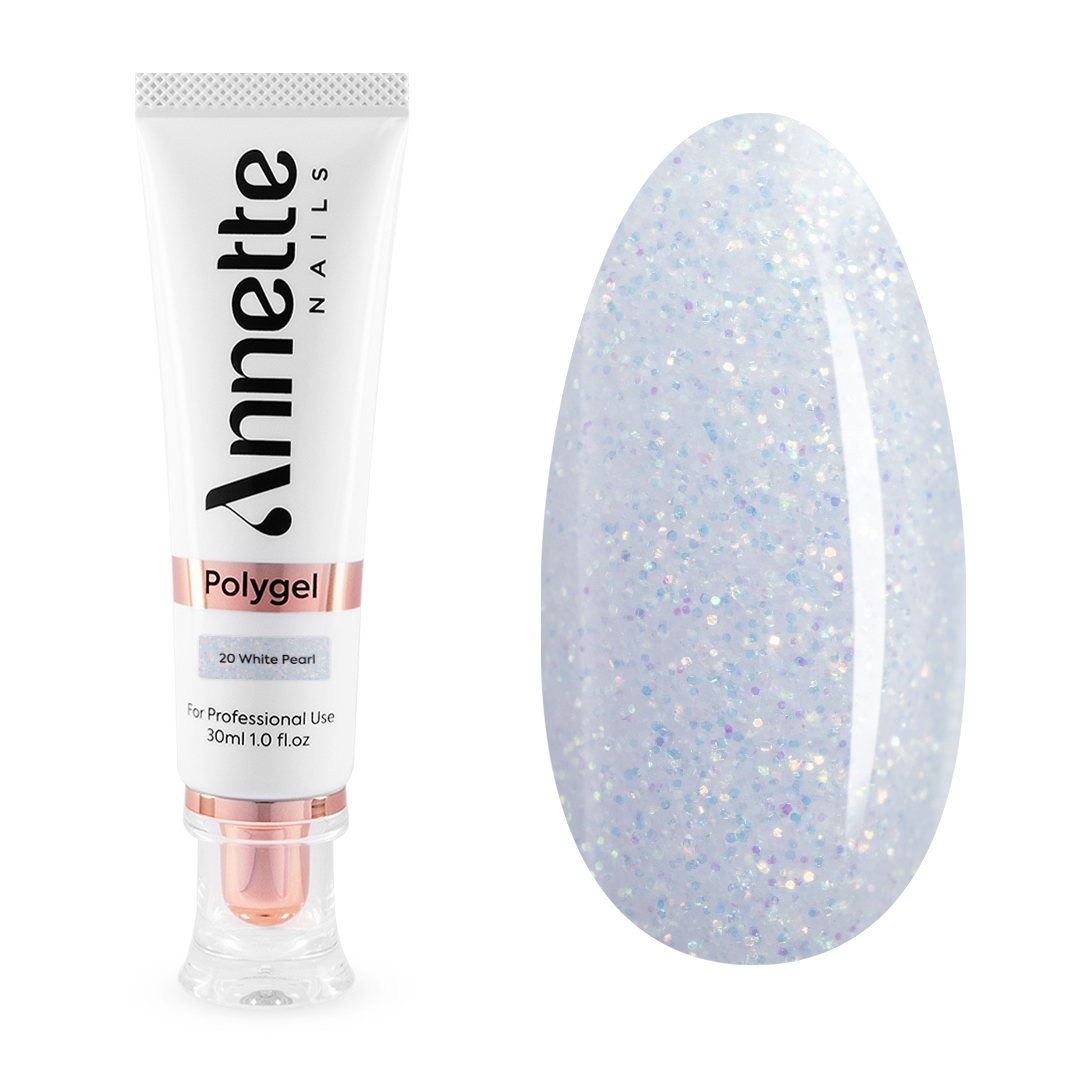 Polygel Annette Nails - Pearl 20 - White, 30 ml