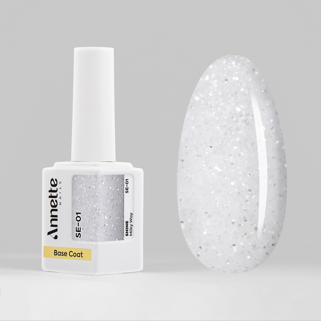 Baza Rubber Annette Nails, Shine - Milky Way, SE-01, 12 ml