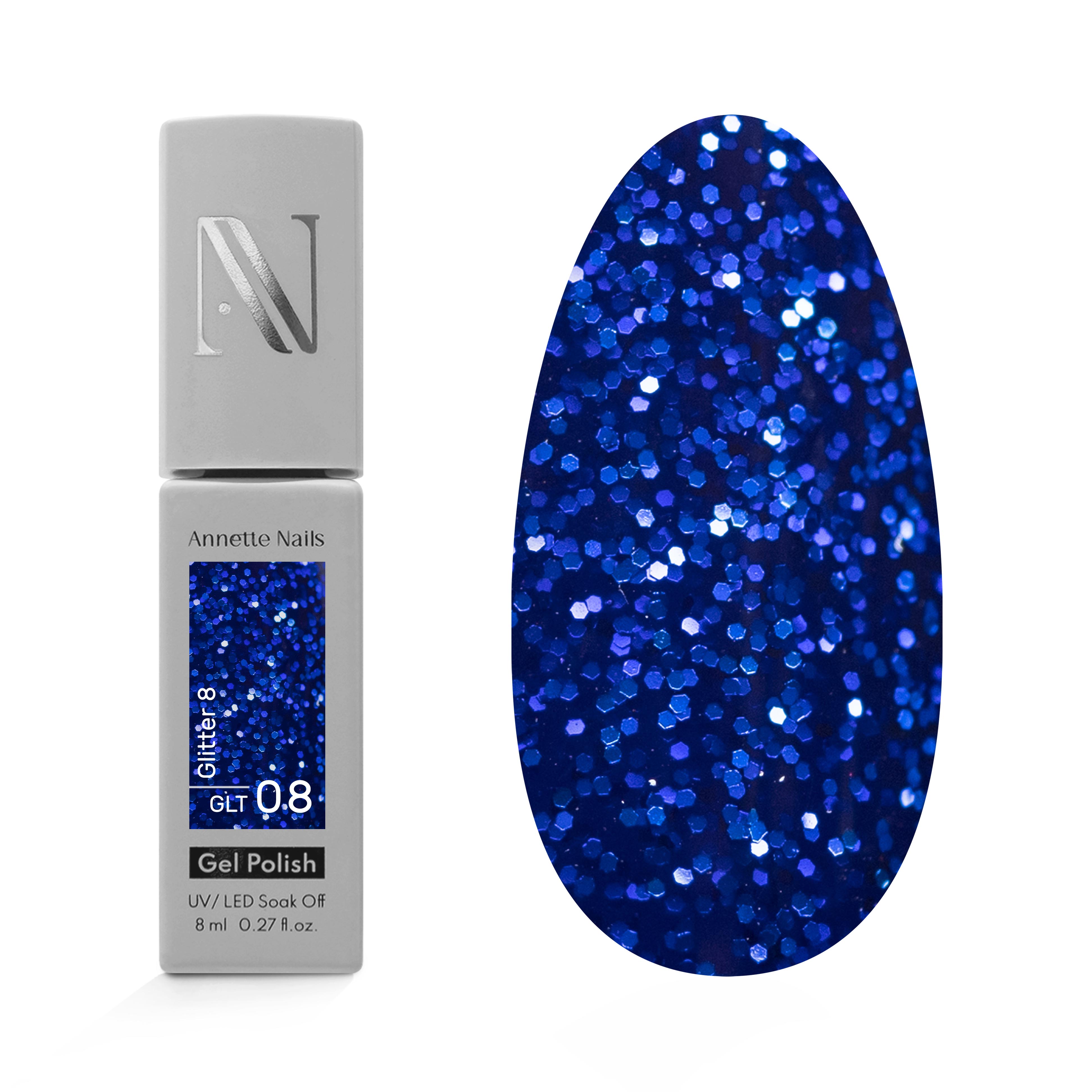 Oja Semi AnnetteNails Glitter GLT-08 - 8ml