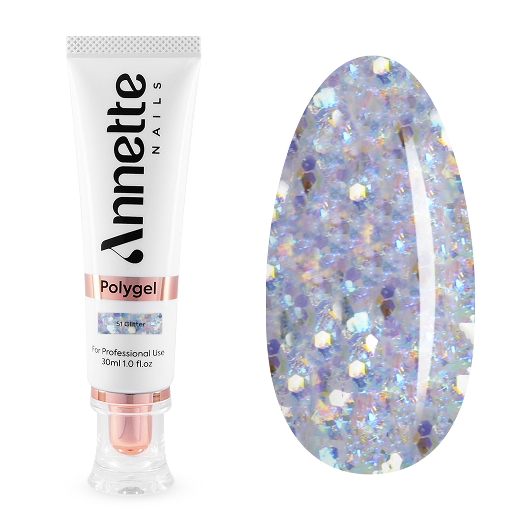 Polygel Annette Nails - Glitter 51, 30 ml