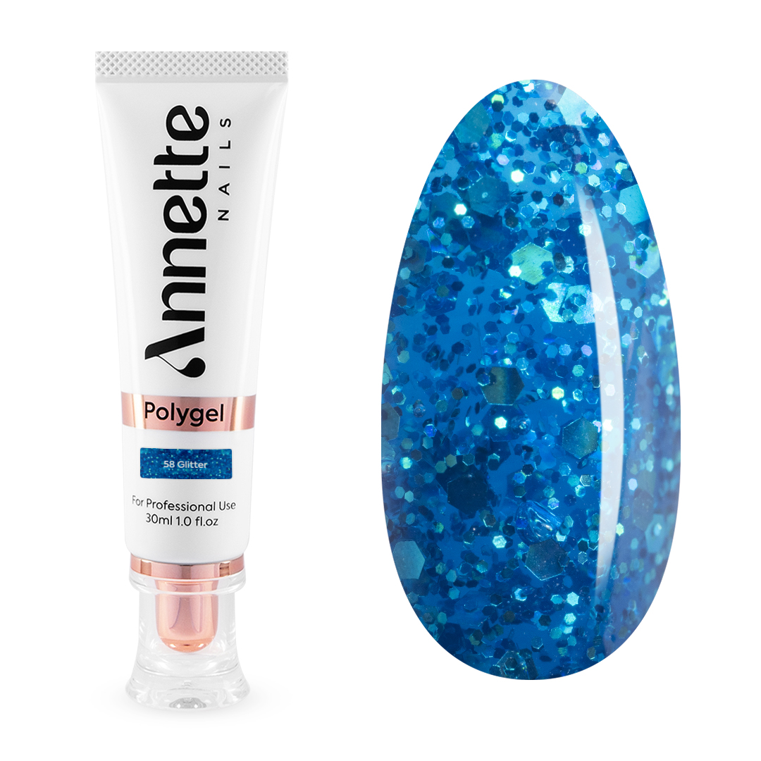 Polygel Annette Nails - Glitter 58, 30 ml