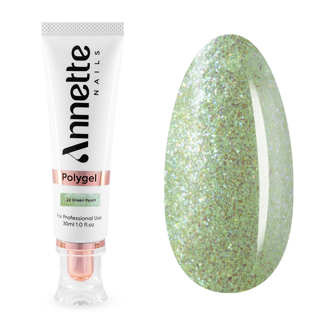 Polygel Annette Nails - Pearl 22 - Green, 30 ml