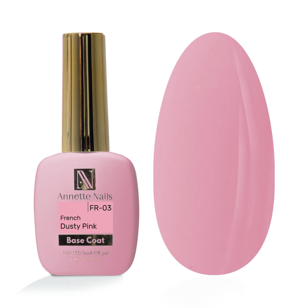 Baza Rubber AnnetteNails French Dusty Pink FR-03 - 12ml