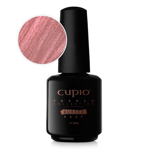 Rubber Base Cupio French Collection Perfect French Shimmer Red - 15ml