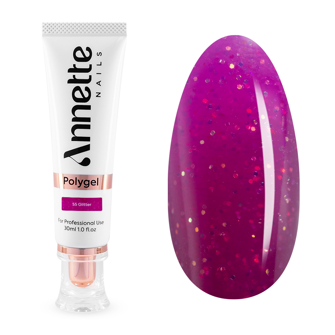 Polygel Annette Nails - Glitter 55, 30 ml