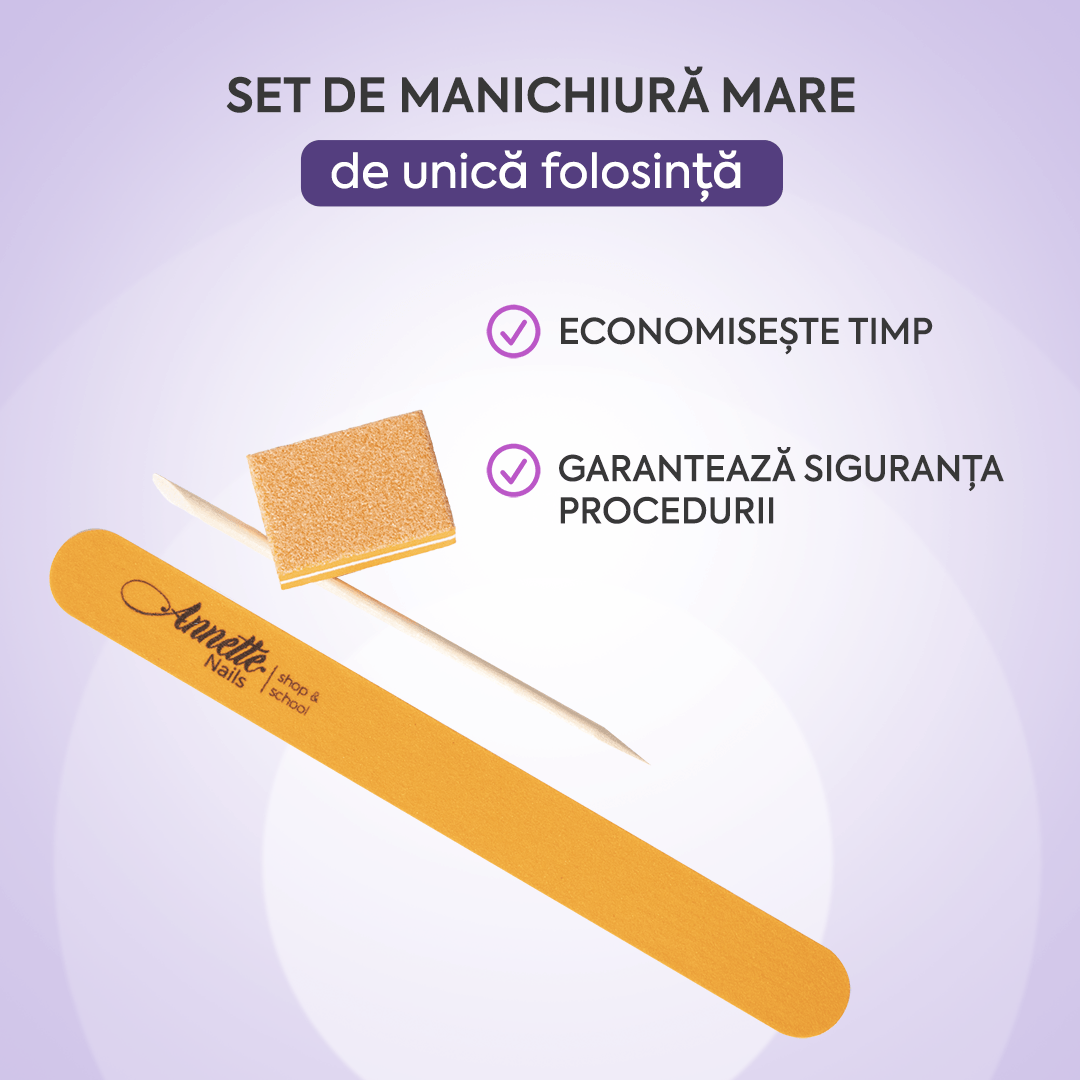 Set de Manichiura Annette Nails Mare - 180/180 grit (Portocaliu)