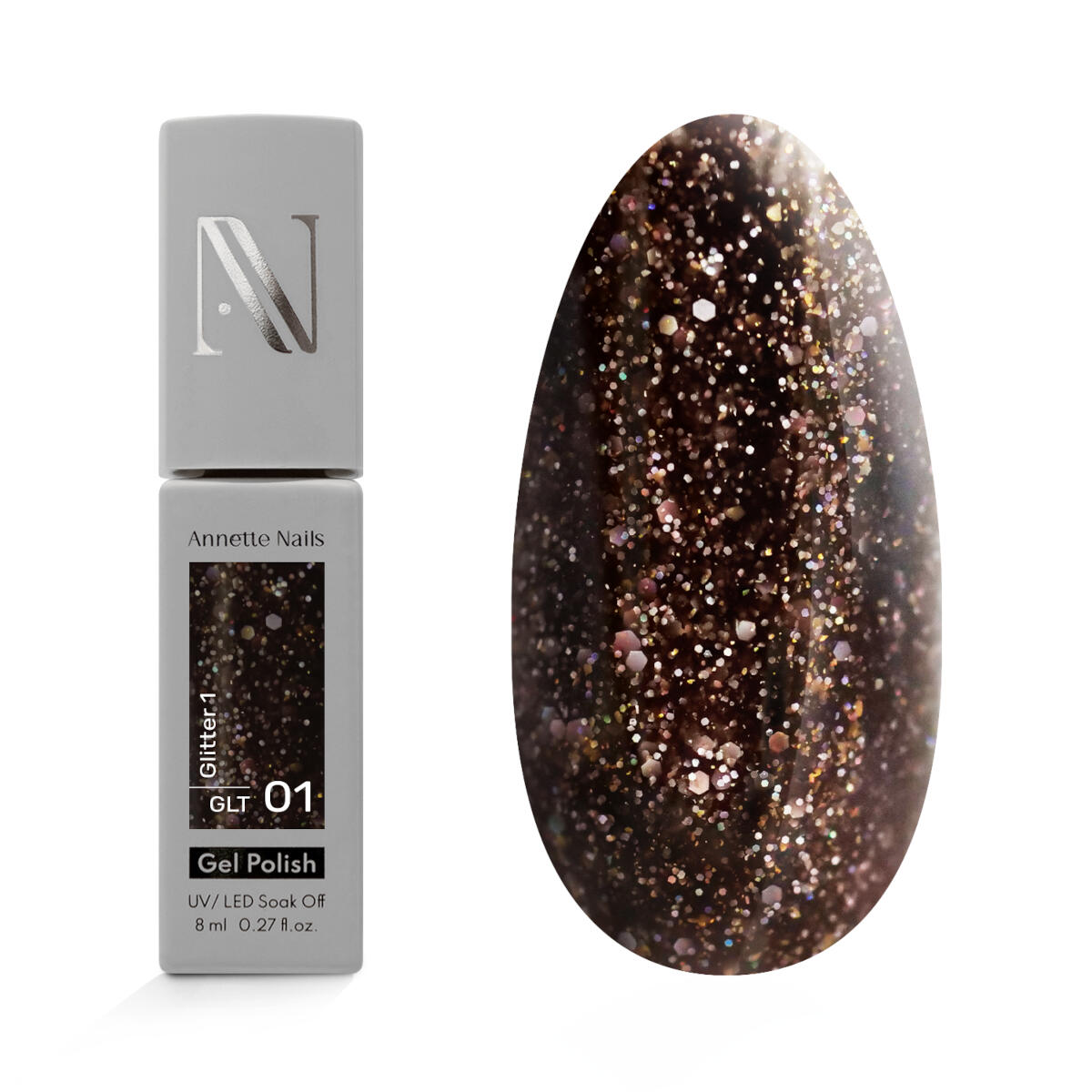 Oja Semi AnnetteNails Glitter GLT-01 - 8ml