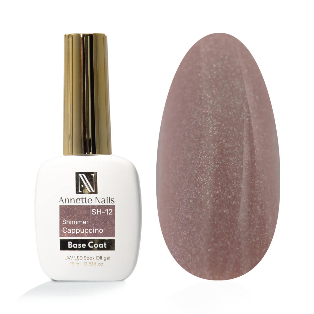 Baza Rubber AnnetteNails Shimmer Cappuccino SH-12 - 12ml