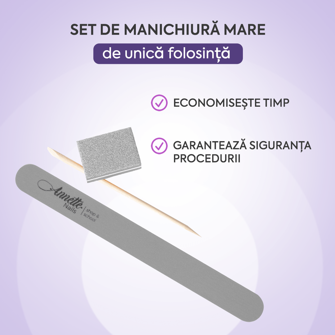 Set de Manichiura Annette Nails Mare - 180/180 grit (Gri)