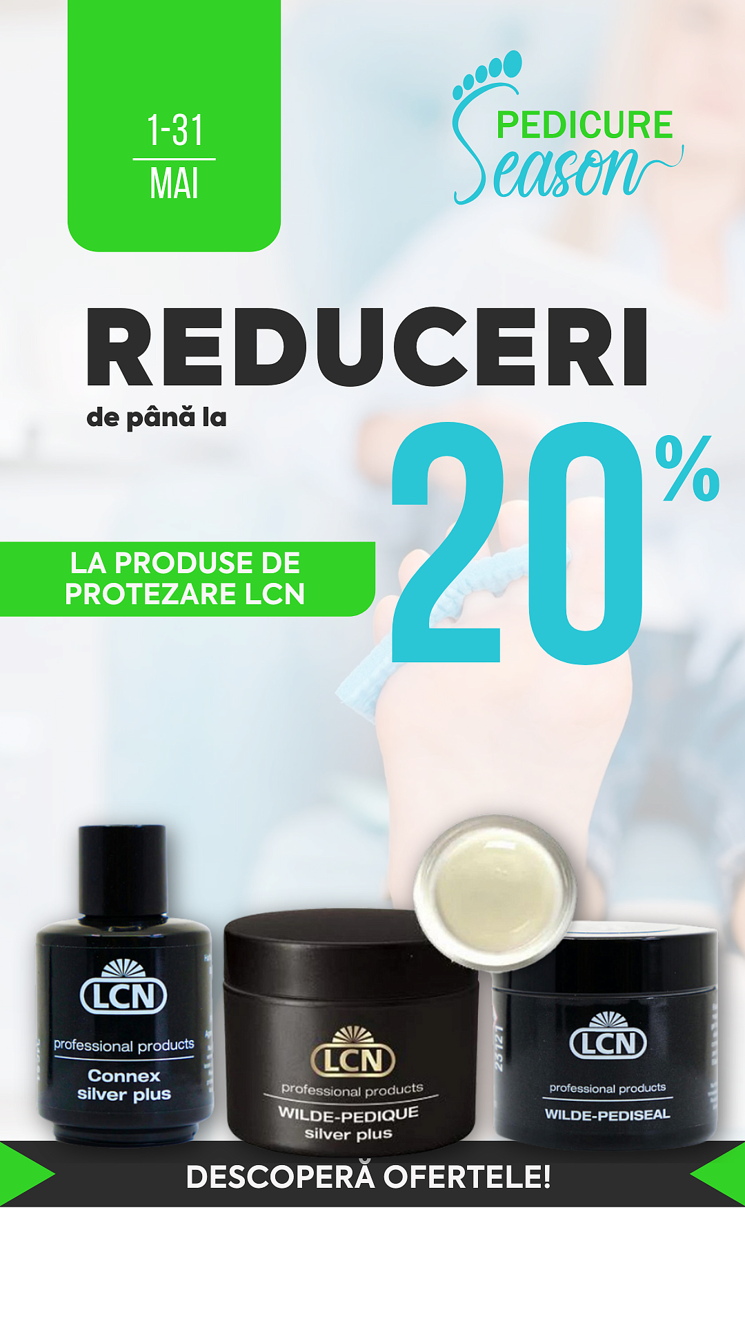 [Pedicure Season] 20% Sistem Protezare (1-31.05.25)