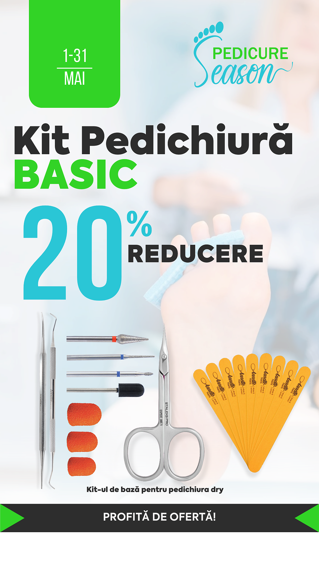 [Pedicure Season] 20% Kit Basic (1-31.05.25)