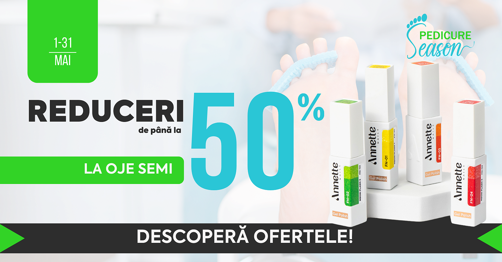 [Pedicure Season] 50% Oje Semi (1-31.05.25)