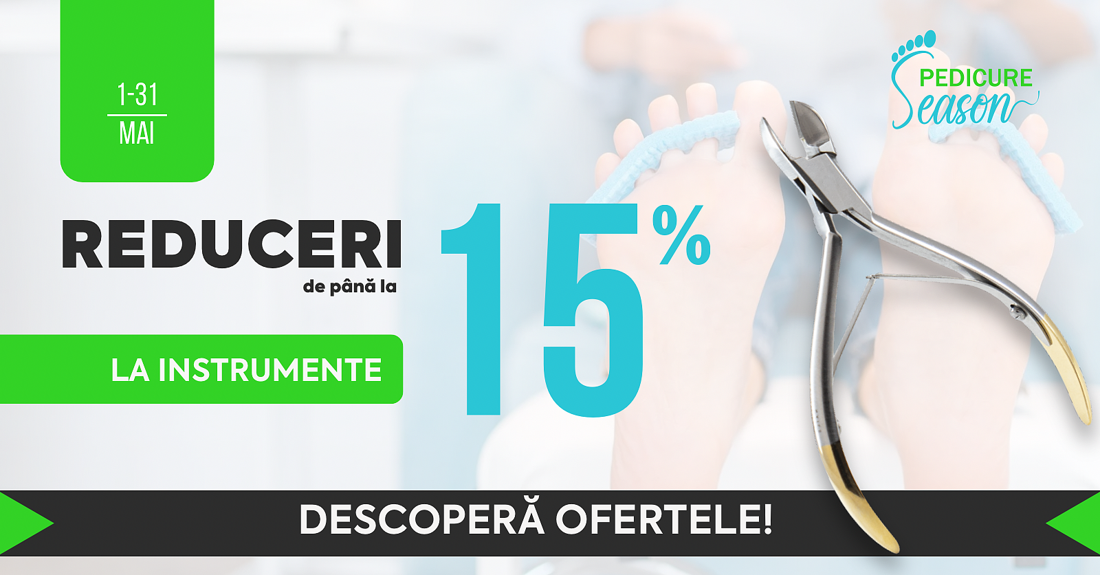 [Pedicure Season] 15% Instrumentar (1-31.05.25)