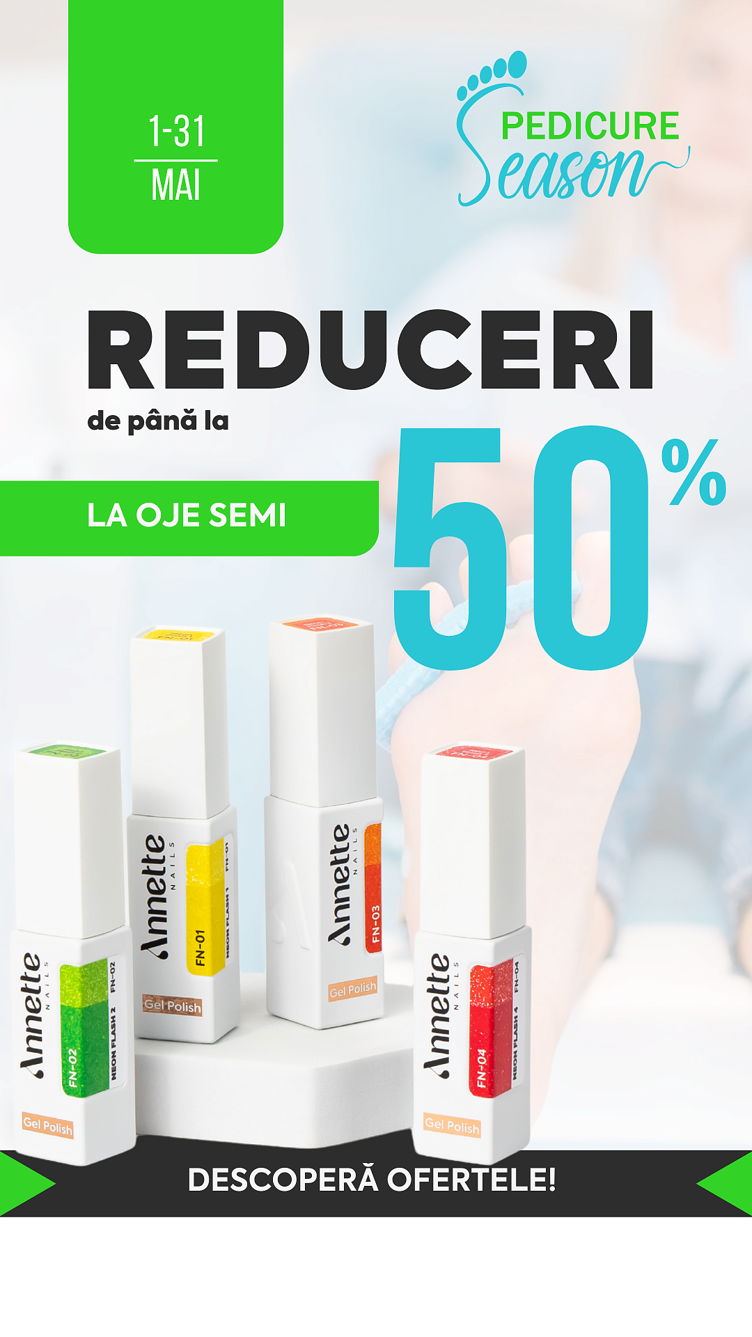 [Pedicure Season] 50% Oje Semi (1-31.05.25)