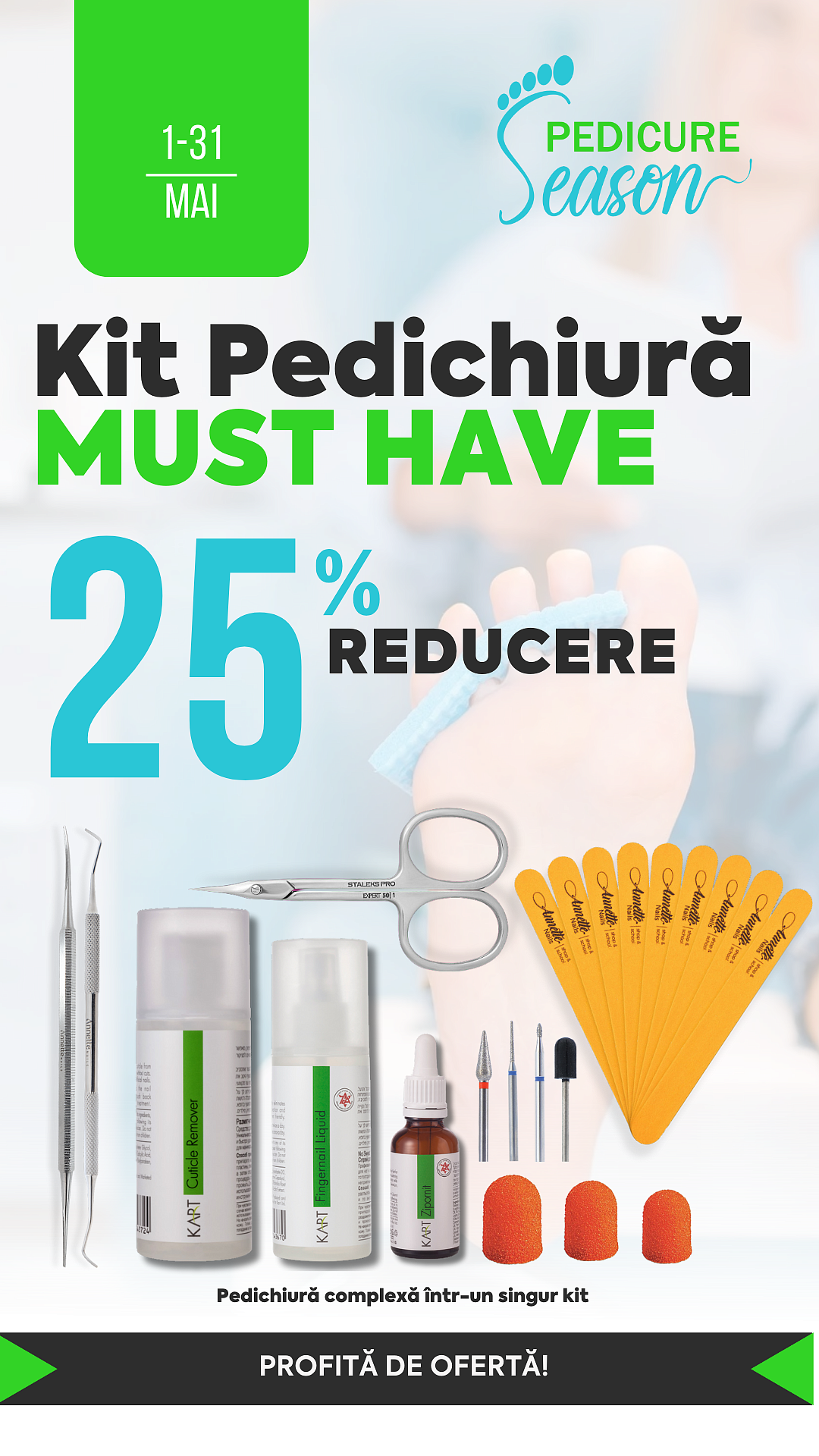 [Pedicure Season] 25% Kit Must Have (1-31.05.25)