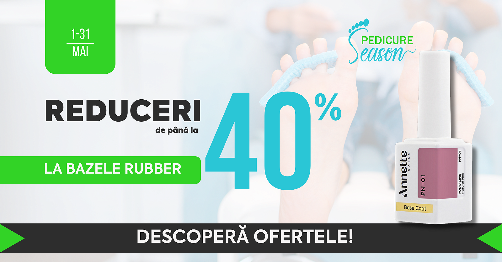 [Pedicure Season] 40% Base Rubber (1-31.05.25)