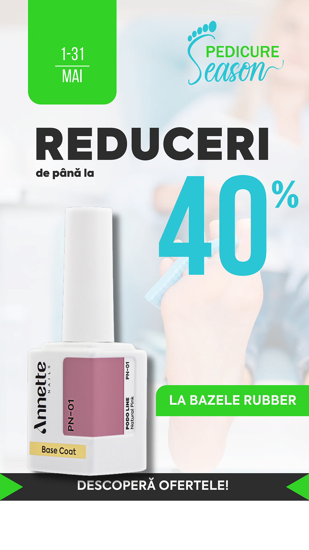 [Pedicure Season] 40% Base Rubber (1-31.05.25)