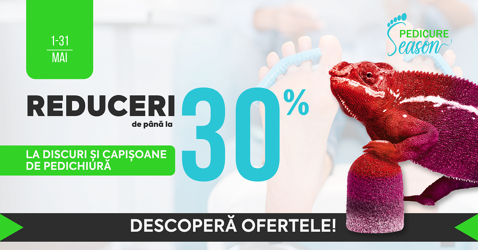 [Pedicure Season] 30% Capisoane si discuri (1-31.05.25)