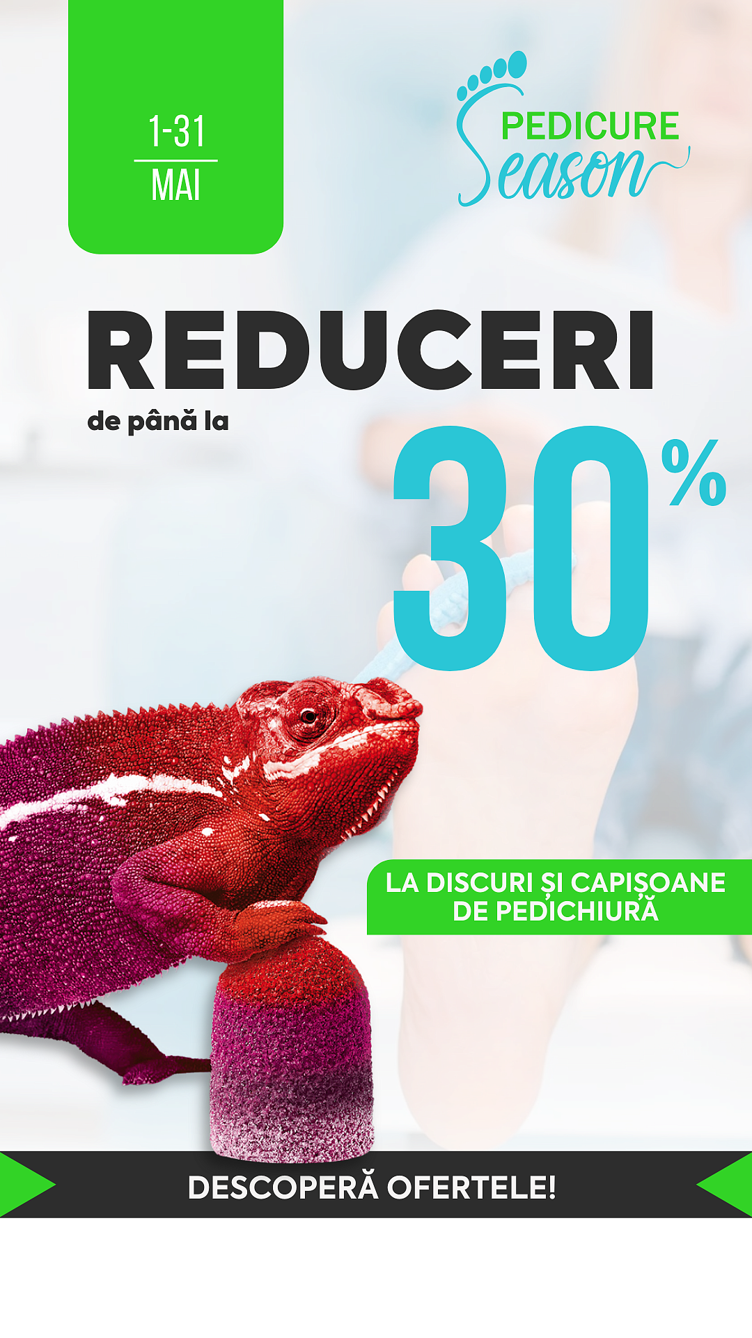 [Pedicure Season] 30% Capisoane si discuri (1-31.05.25)